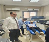 طلاب جامعة كفر الشيخ يتبرعون بالدم للمستشفى الجامعي