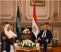 المستشار عبدالوهاب عبدالرازق يستقبل رىيس مجلس الشوري السعودي ‎