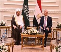 جبالي يستقبل رئيس الشورى السعودي بمقر مجلس النواب فى العاصمة الإدارية 