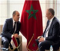 وزير الخارجية يلتقي وزير الصناعة والتجارة المغربي في الرباط