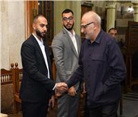 جمال سليمان يقدم واجب العزاء في وفاة سميحة أيوب 