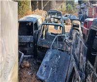 لبنان.. حريق في منطقة البداوي بطرابلس يلتهم 4 حافلات