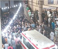 جنازة مهيبة لشهيد الشهامة.. وقريته سرادق عزاء مفتوح