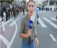 إصابة مراسلة تلفزيونية برصاص مطاطي خلال احتجاجات لوس أنجلوس| فيديو