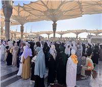 زيارة خاصة لأسر شهداء الشرطة إلى الروضة الشريفة بالمدينة المنورة
