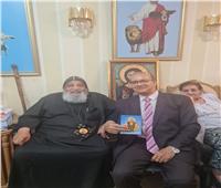 تكريم عبد الرحيم ريحان في دير مار مينا.. ربع قرن من الدفاع عن التراث القبطي