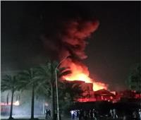 حريق هائل بمصنع الغزل والنسيج في العاشر من رمضان