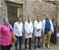 الطب البيطري بسوهاج يشكل لجنة لحصر الحيوانات النافقة بقرية برخيل