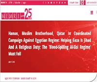 معهد أبحاث إعلام الشرق الأوسط: حملة ممنهجة تستهدف زعزعة اســـتقرار مصـــــر
