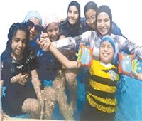 أطفال «بصيرة» على «البيلاج»