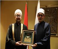 نظير عياد يلتقي الدكتور إيلدار علاء الدينوف مفتي موسكو