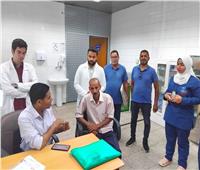 وكيل وزارة الصحة يتفقد مقر الحجر الصحي بمطار الأقصر الدولي