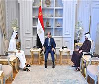 الرئيس السيسي يستقبل مستشار الأمن الوطني وقائد الحرس الملكي بالبحرين