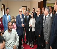 وزير العدل ومحافظ البحيرة يتفقدان مكتب توثيق الشهر العقاري بكفر الدوار