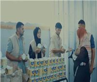 اللجنة المصرية توزع حليب الأطفال على الأسر في قطاع غزة