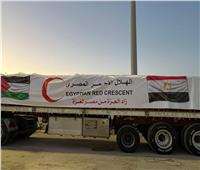 الهلال الأحمر المصري يدفع بأكثر من 3700 طن مساعدات غذائية وإغاثية إلى غزة