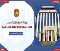 جولات ميدانية وتشريعات جديدة.. حصاد «العمل» في أسبوع| إنفوجراف 