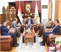 خالد شعيب يستقبل نقيب المحامين بمطروح 