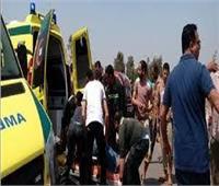 مصرع طفل وإصابة والده وشقيقته في تصادم سيارة نصف نقل مع توك توك بالبحيرة 