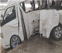 مصرع فتاة وإصابة 6 في تصادم ميكروباصين بطريق العوايد بالإسكندرية