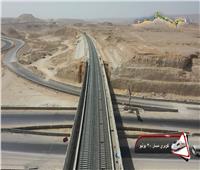 أحدث لقطات جوية تكشف تقدم أعمال مشروع القطار الكهربائي السريع