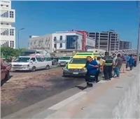 إصابة 4 أشخاص في حادث تصادم بين سيارتين أمام مجمع كليات دمنهور 