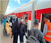 سكك حديد مصر تسيّر الرحلة الخامسة والعشرين ضمن مبادرة العودة الطوعية للسودانيين