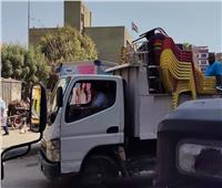 حملة إشغالات موسعة بشارع ناهيا في بولاق الدكرور| صور    