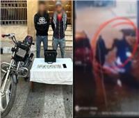 ضبط المتهمين بسرقة حقيبة مُسنة وسحلها أرضا بالغربية