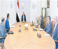السيسى: مناطق خدمات متكاملة وتشغيل مبنى 4 بمطار القاهرة بمعايير عالمية