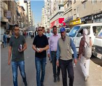 رئيس مدينة كفر الدوار يتفقد مواقف سيارات الأجرة