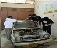 طلاب الهندسة بجامعة عين شمس يحولون الخردة إلى سيارة كهربائية