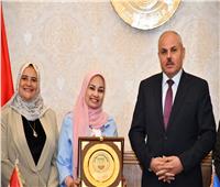 مجلس جامعة قناة السويس يُكرّم الدكتورة هبه المحلاوي الحاصلة على جائزة المرأة التشجيعية