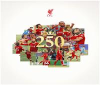 ليفربول يحتفي بوصول محمد صلاح للهدف رقم 250 بقميص الريدز