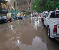 أمطار متوسطة وغيوم ورياح وبرق بسماء المنيا
