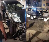 الميكروباص تحول كتلة نار.. تفاصيل إصابة 5 أشخاص في حريق ميكروباص دائري الوراق