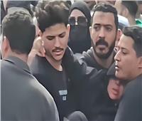إغماء شيماء سعيد زوجة إسماعيل الليثي في جنازته بـ إمبامبة | فيديو 