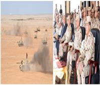 وزير الدفاع يشهد المرحلة الرئيسية للمشروع التكتيكي بالذخيرة الحية في المنطقة الغربية 
