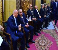 حسين لبيب وهشام نصر يقدمان واجب العزاء لأسرة الراحل محمد صبري 