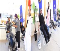 رجال الشرطة بمديريتي أمن البحيرة وأسيوط يشاركون في حملة للتبرع بالدم 
