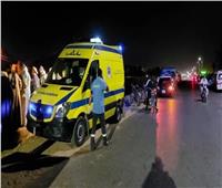 كانا في طريقهما إلى قاعة الزفاف.. انقلاب سيارة عروسين بمدينة بنها