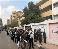 حشود كبيرة للناخبين فى مصر الجديدة مع أمام اللجان الانتخابية