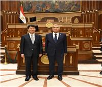 رئيس «الشيوخ» يستقبل نائب رئيس مجلس المؤتمر الاستشاري والسياسي الصيني ‎