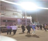 تحطم 3 سيارات فى انهيار جزئى لعقار بسيدى بشر