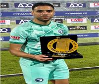 محمد الشيبي يحصد جائزة رجل مباراة بيراميدز والمقاولون في الدوري