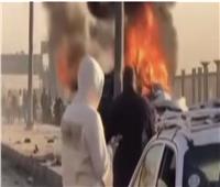 السيطرة على حريق شب داخل سيارة ملاكي بمحور جوزيف تيتو   