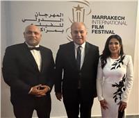 سفير مصر في المغرب يحضر عرض  فيلم "الست" بمهرجان مراكش