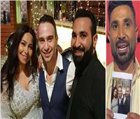 أحمد سعد عن صورته من زفاف حسام حبيب وشيرين: ربنا يسامحنا على الجريمة دي