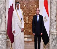 الرئيس السيسي يهنئ أمير قطر بذكرى اليوم الوطني
