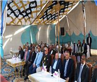  محافظ أسوان ونقيب مهندسي مصر يضعان حجر الأساس للنادى الاجتماعى 